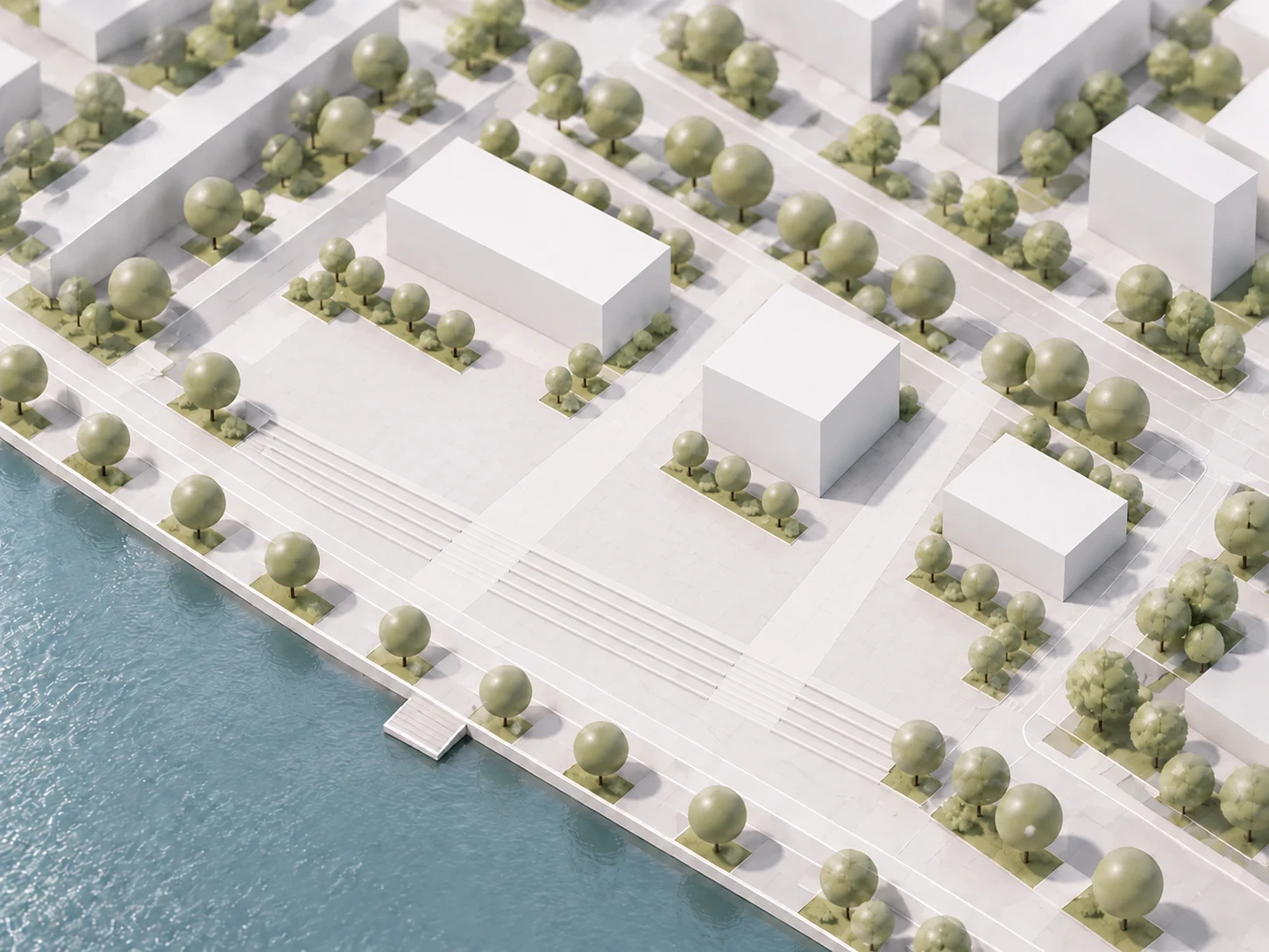Option two: Open the space toward the water