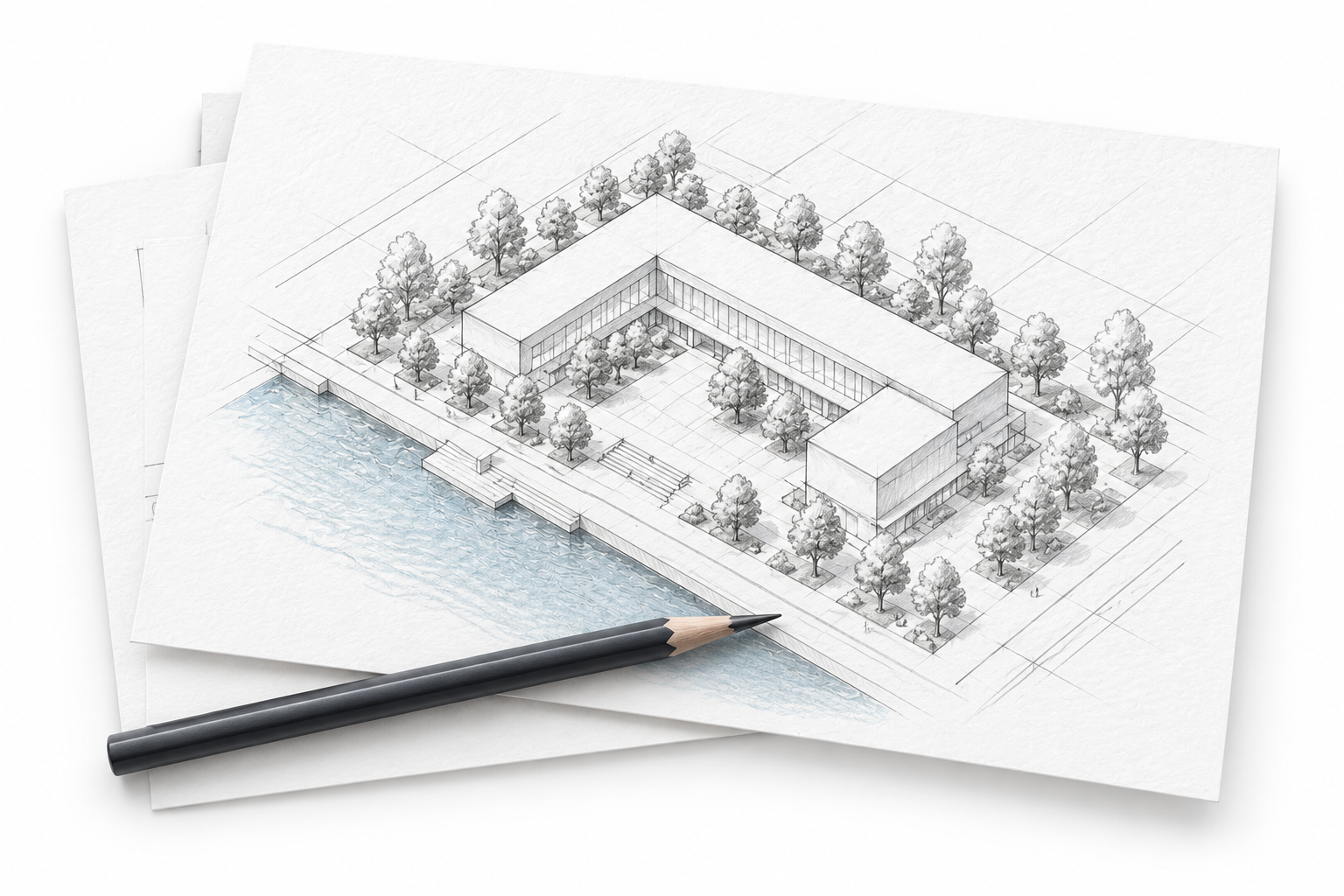 Community center concept sketch
