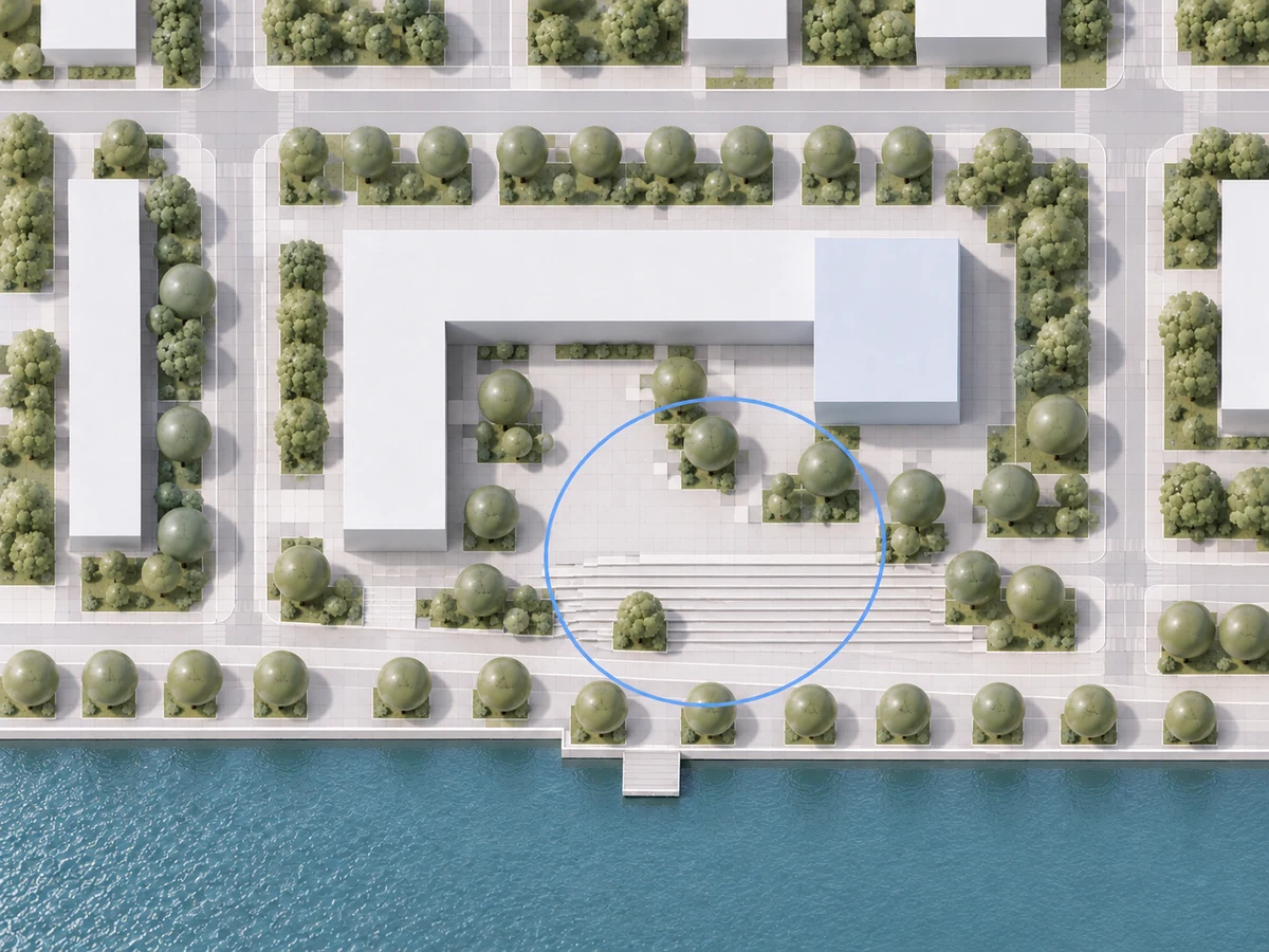 Community center site and public-space study